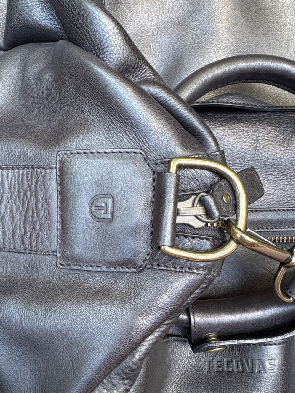 NWT Tecovas Leather Weekender Bag - Black - Picture 3 of 12
